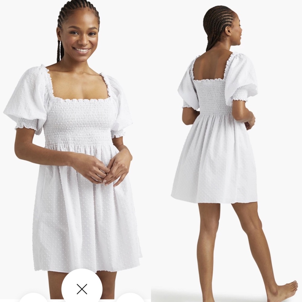 Hill House White Mini Dress